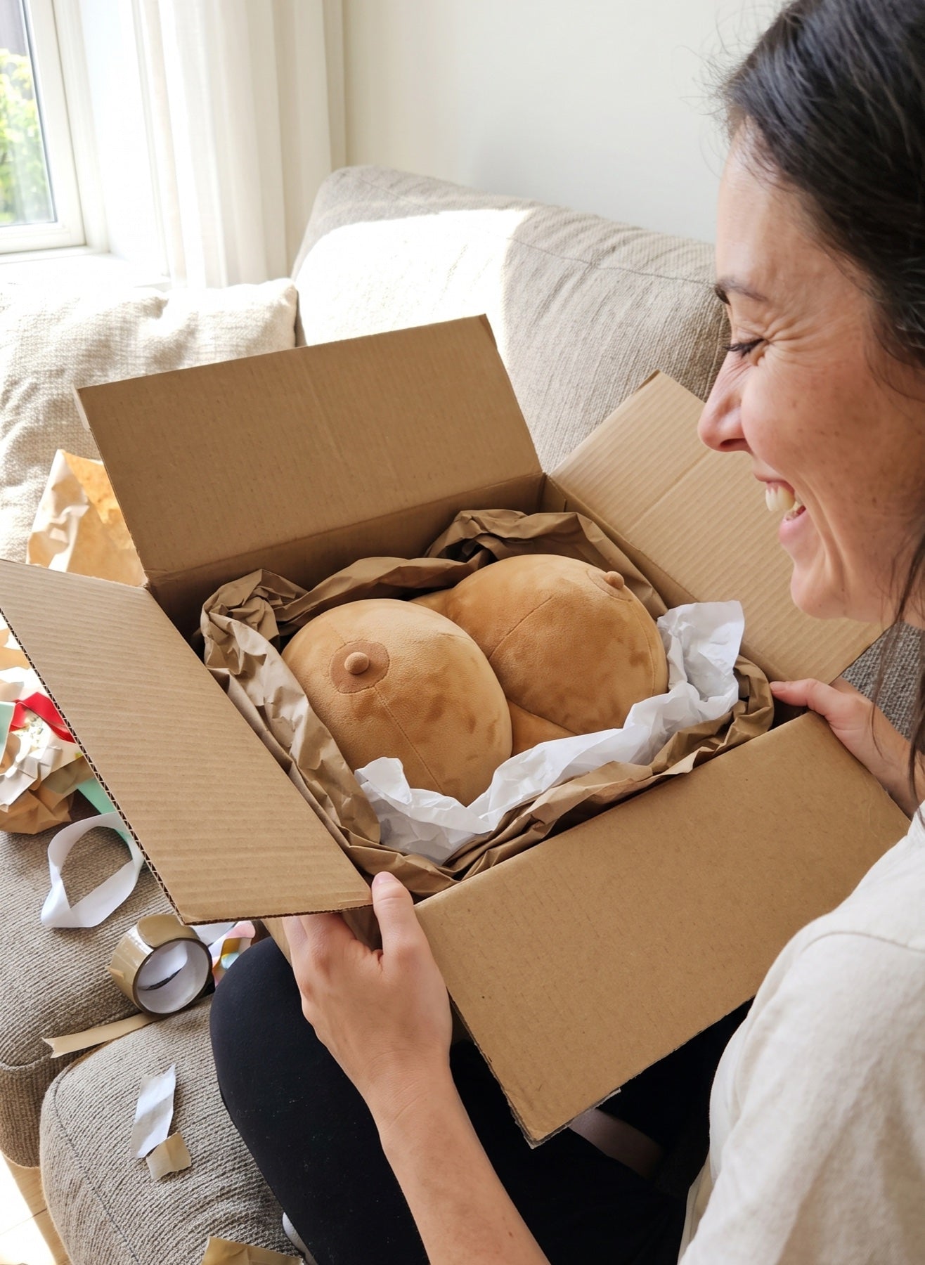 Nothing on the box gives it away.
